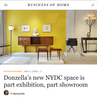 Donzella’s new NYDC space is part exhibition, part showroom
