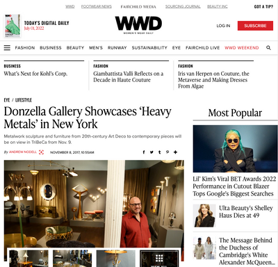 WWD - Donzella Gallery Showcases ‘Heavy Metals’ in New York