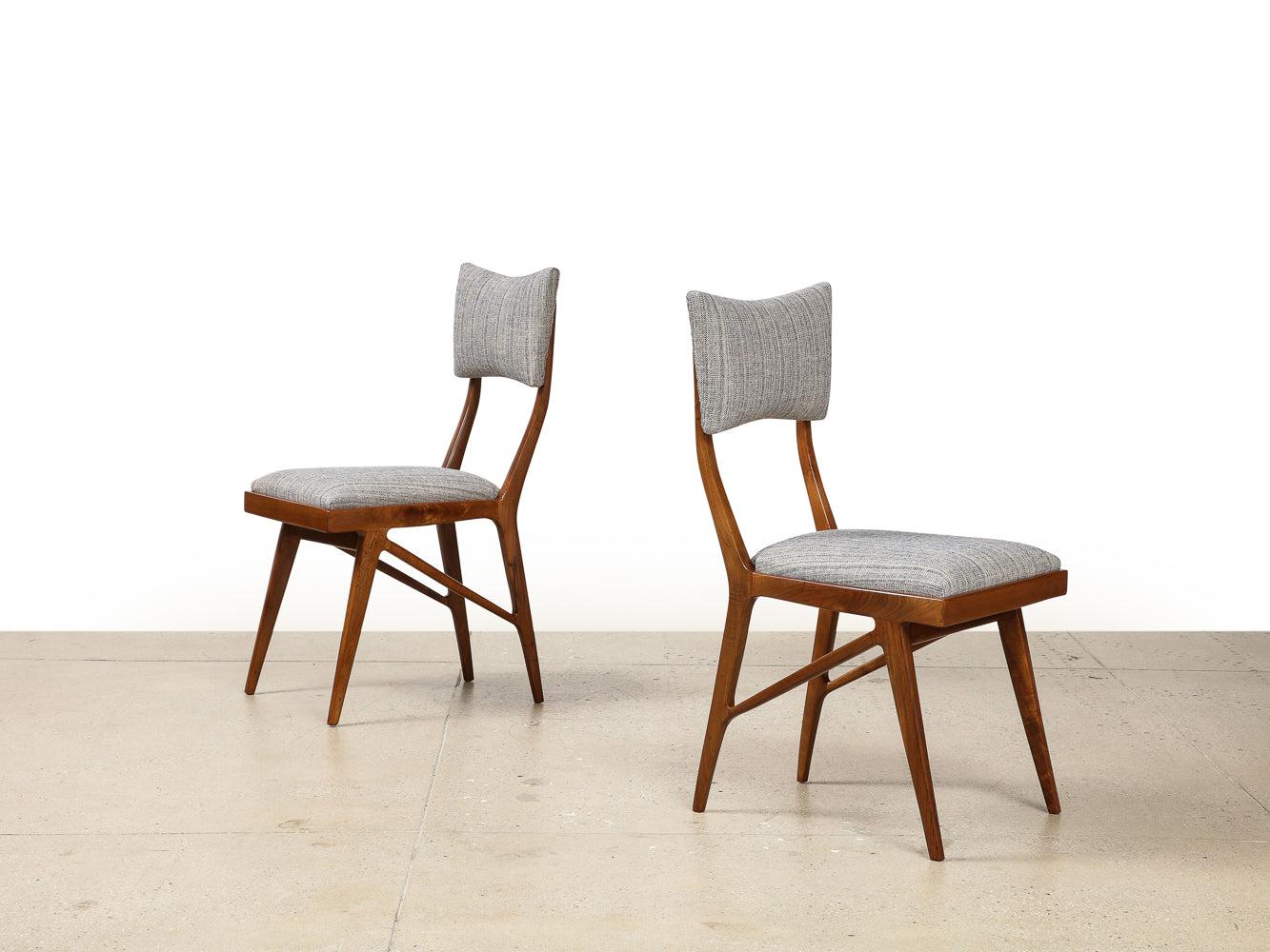 Sculptural Dining Chairs, School of Turin