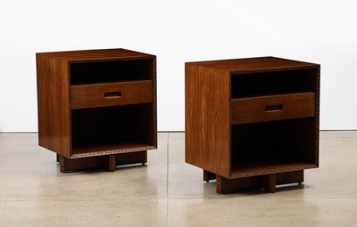 Pair of Bedside Tables by Frank Lloyd Wright