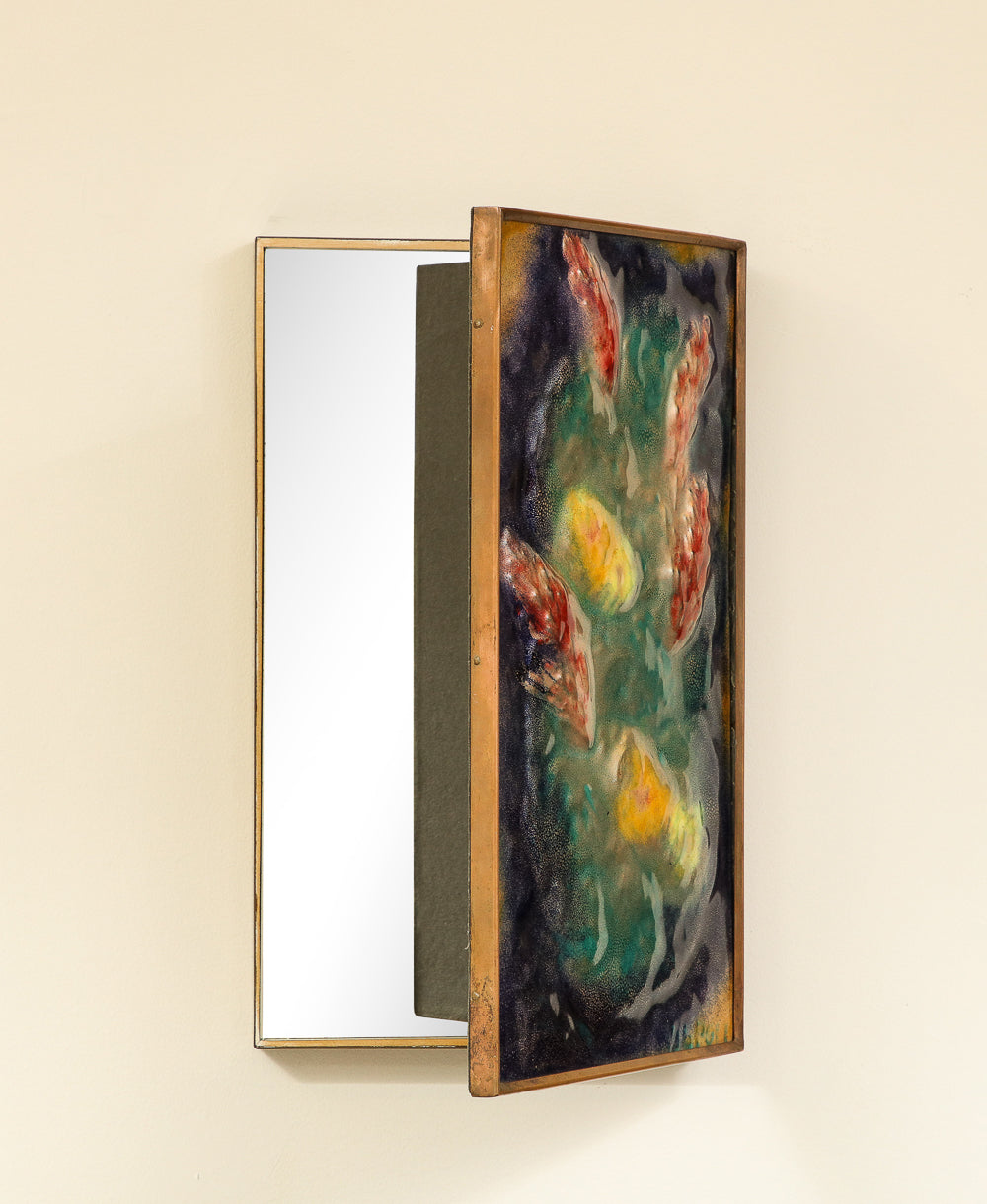 Rare Wall Mirror by Paolo de Poli