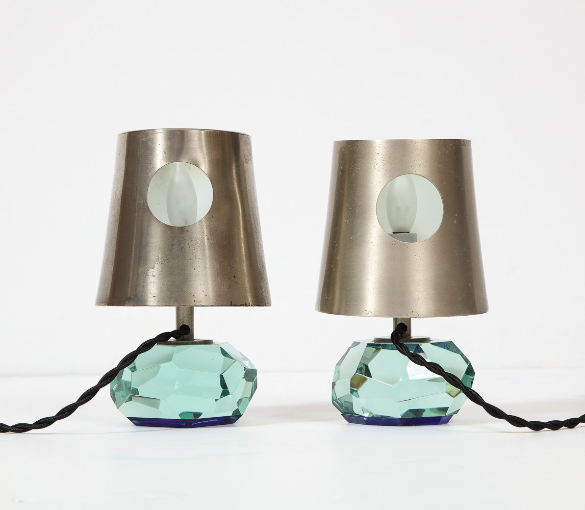 Rare Table Lamps No. 2228 by Max Ingrand for Fontana Arte