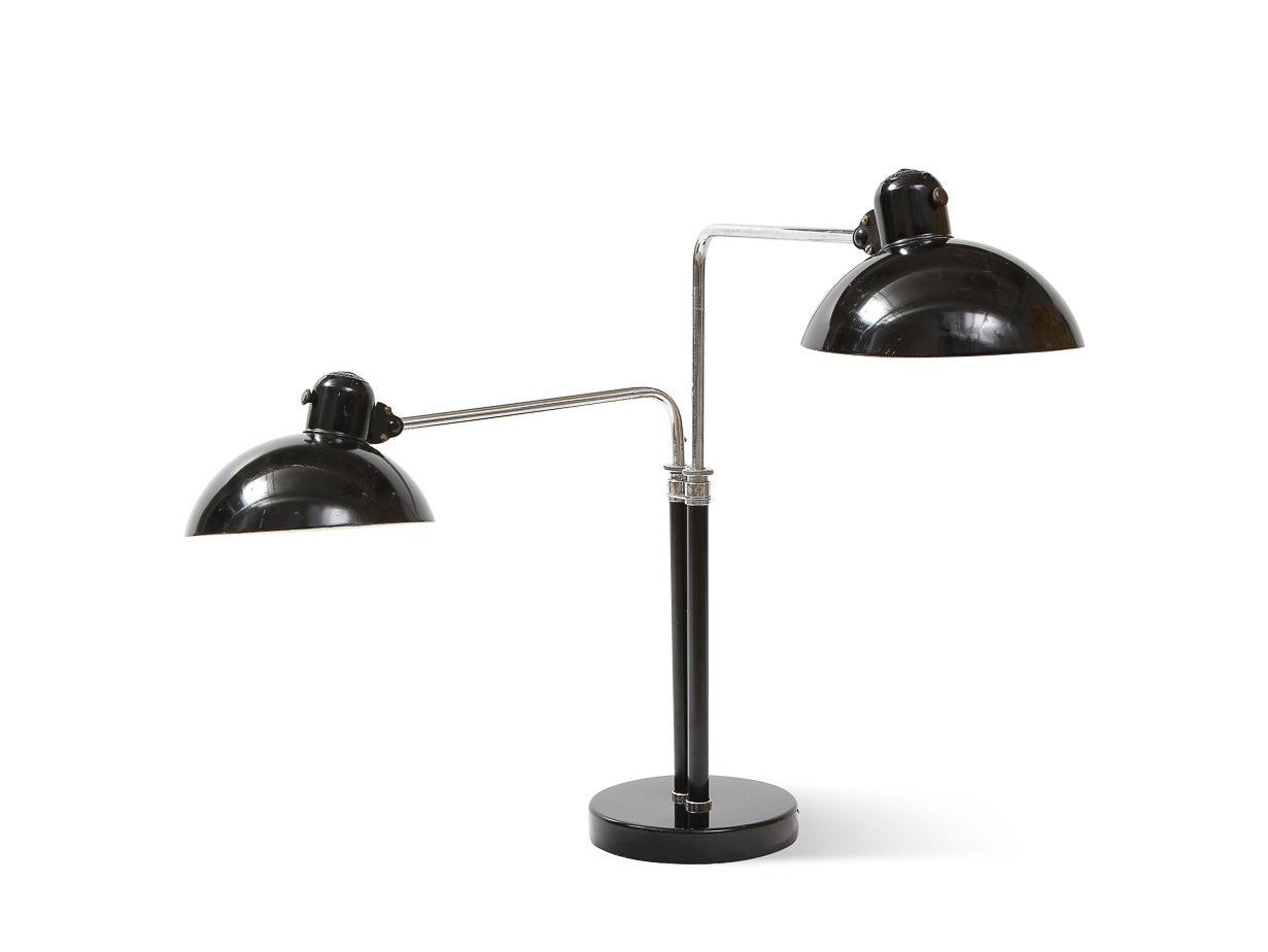 Rare Two-Arm Table Lamp by Christian Dell for Kaiser & Co.