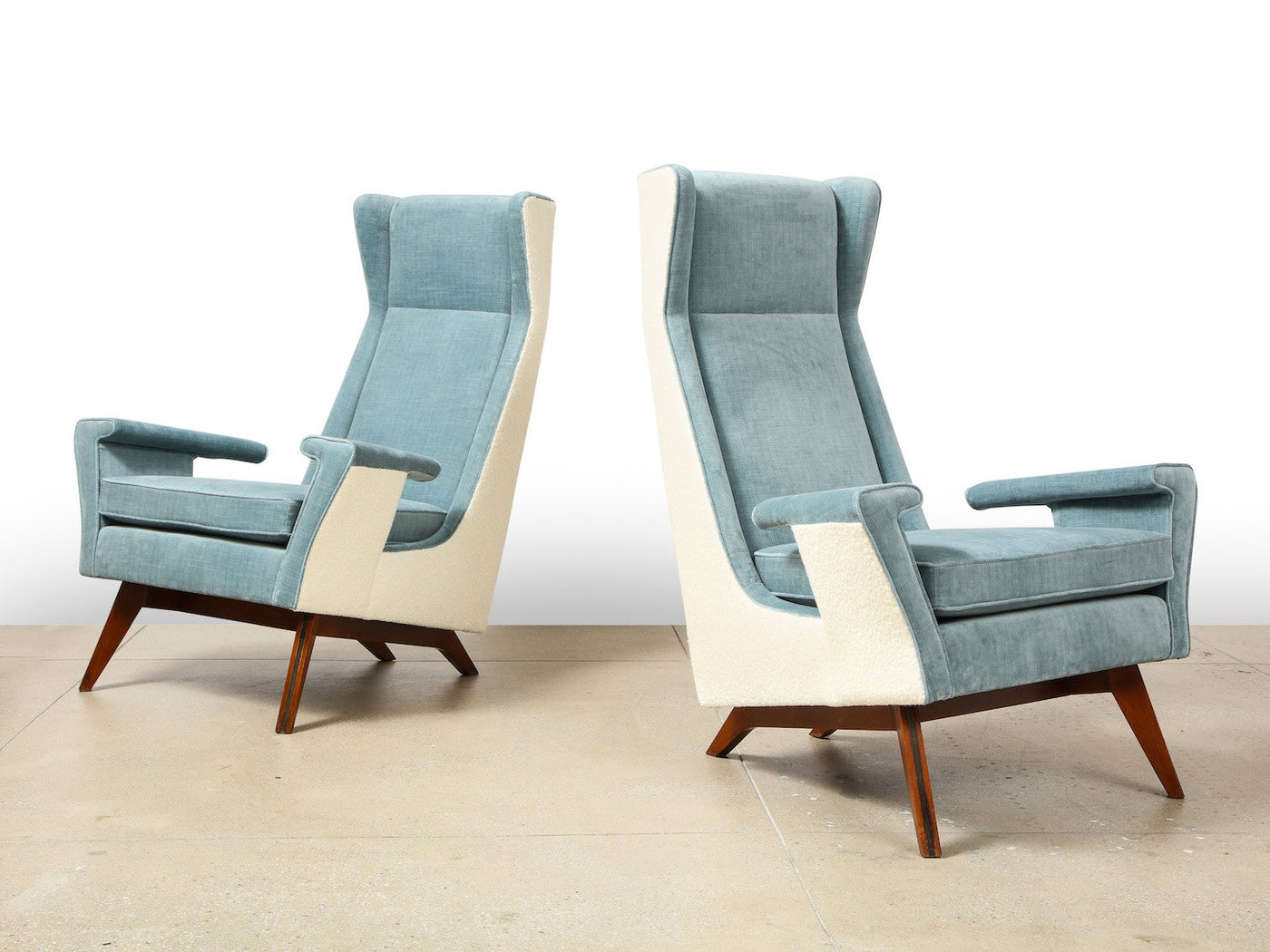 Rare Pair of Armchairs By Gino Levi-Montalcini