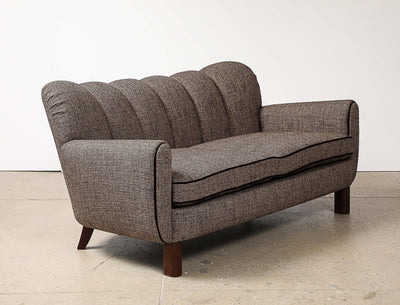 Early Sculptural Settee by Gio Ponti