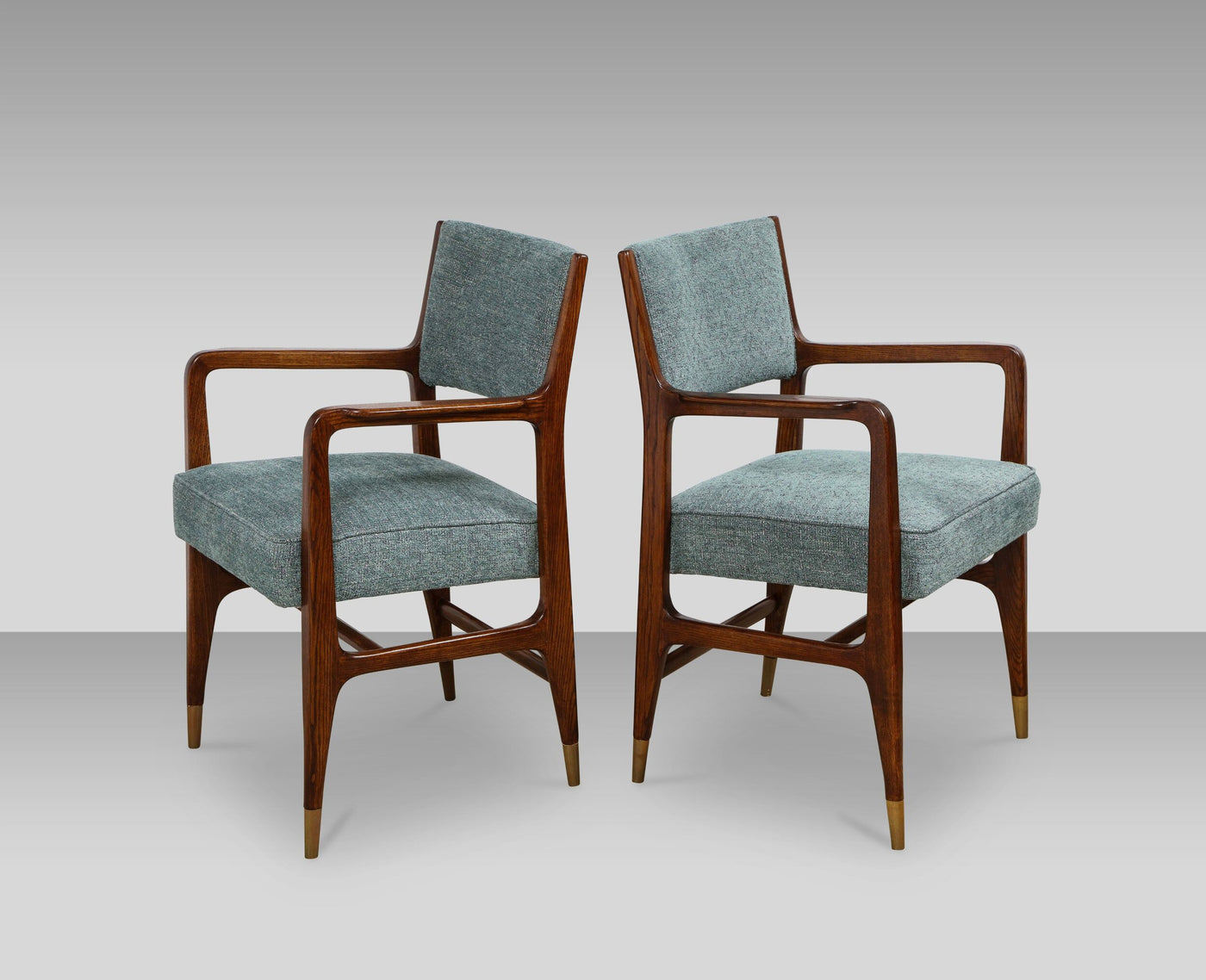 Rare Pair of Arm Chairs by Gio Ponti