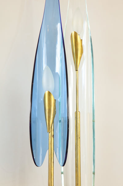 Pair of Dahlia Sconces by Max Ingrand for Fontana Arte