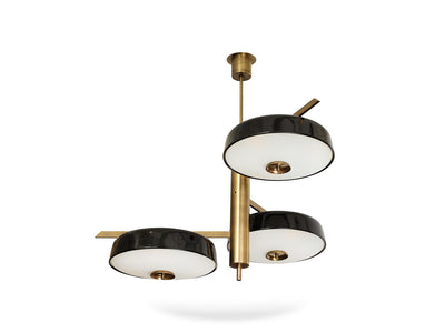 3 Light Ceiling Fixture by Fedele Papagni