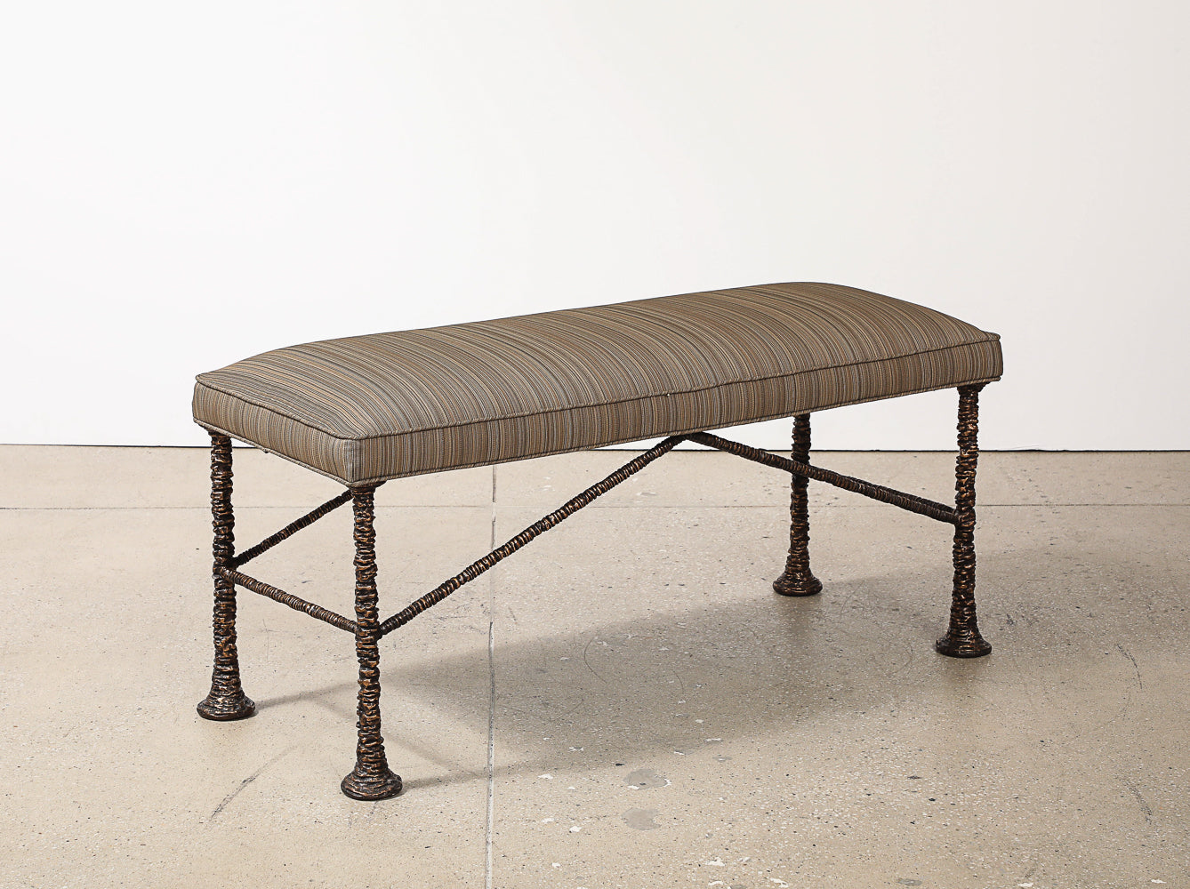 "Erode," Sculpted Bronze Bench by Alexandre Logé