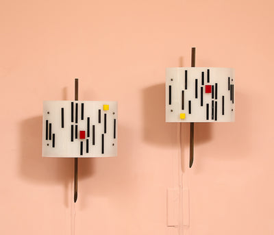 Pair of Wall Lights by Angelo Lelii for Arredoluce