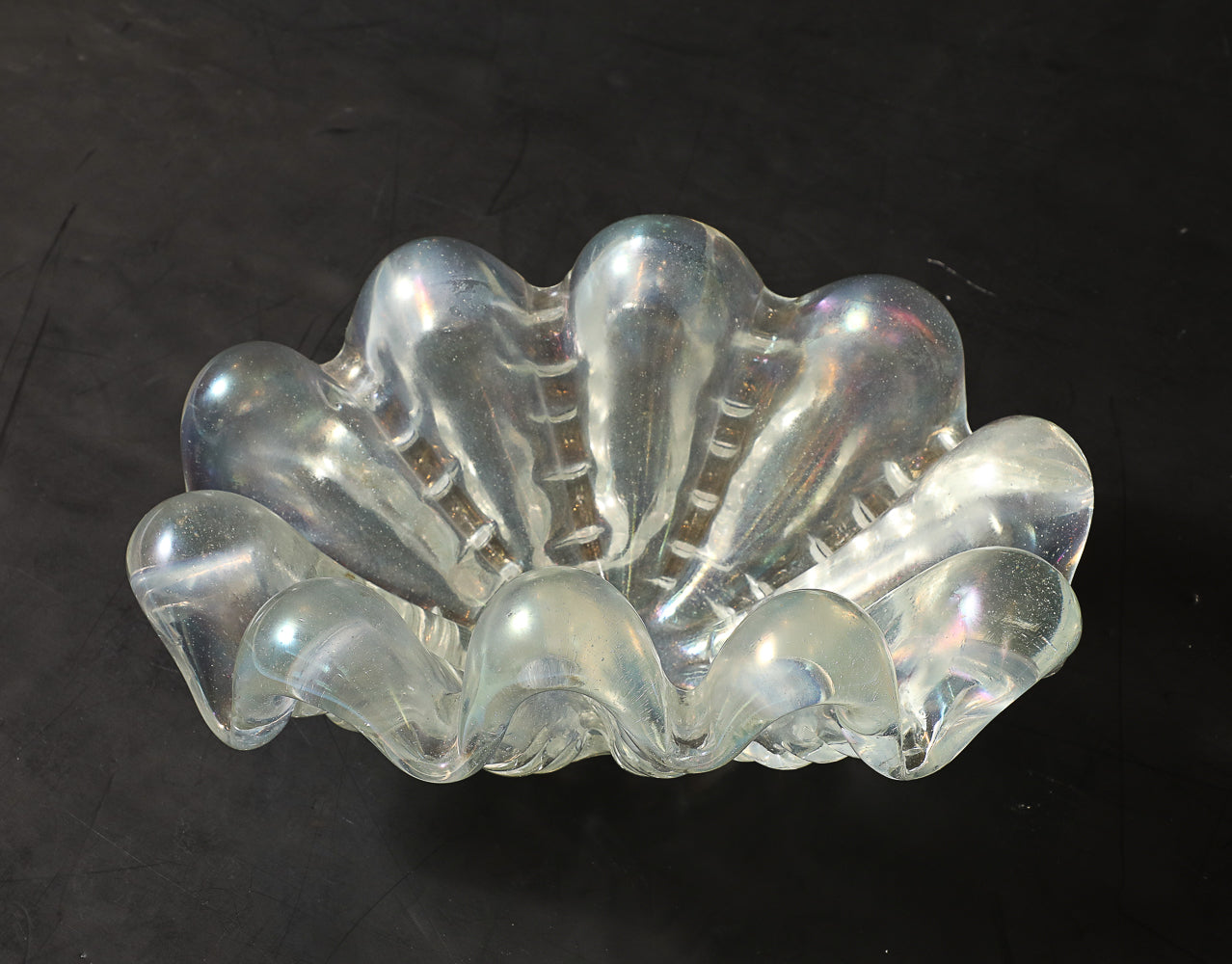 Grosse Costolature Shell Bowl by Ercole Barovier