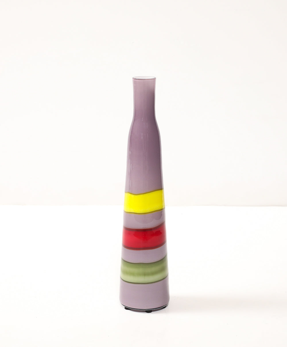 Striped Murano Vase by Fulvio Bianconi for Venini