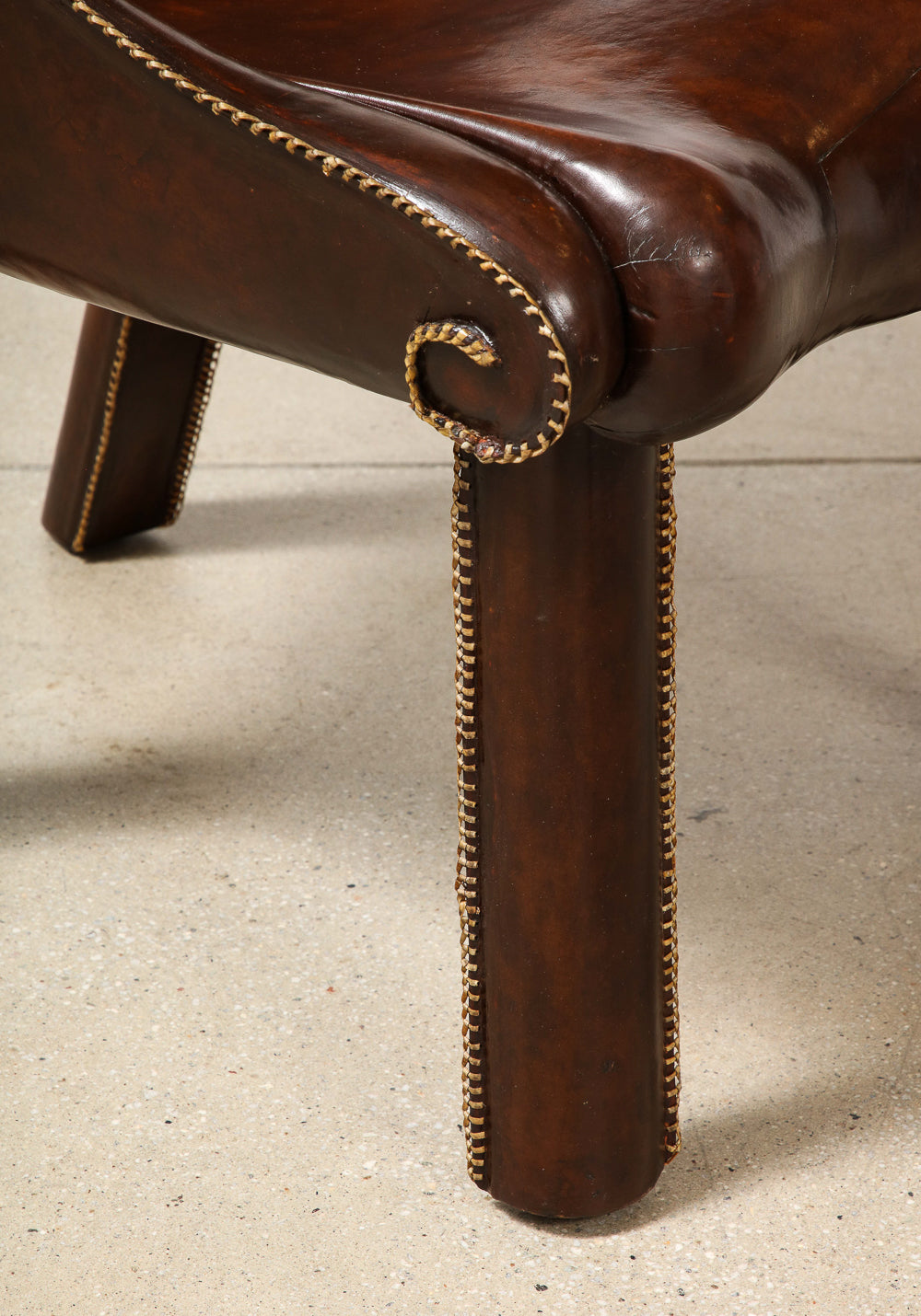 Pair of Leather Occasional Chairs by William Haines