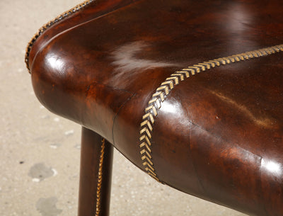 Pair of Leather Occasional Chairs by William Haines