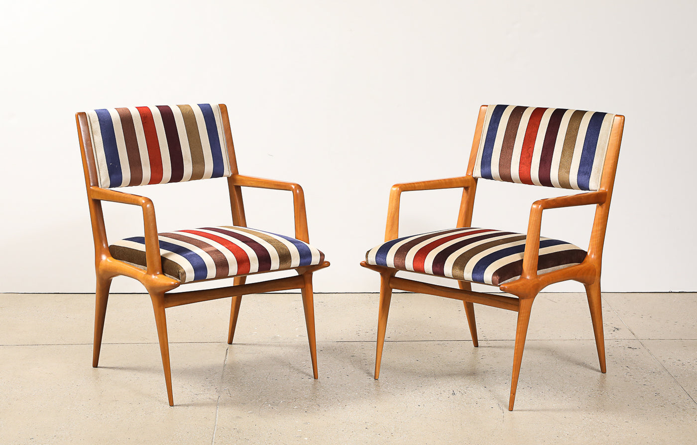 Rare Pair of Armchairs by Carlo De Carli