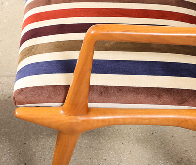 Rare Pair of Armchairs by Carlo De Carli