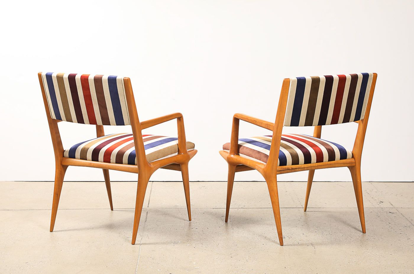 Rare Pair of Armchairs by Carlo De Carli