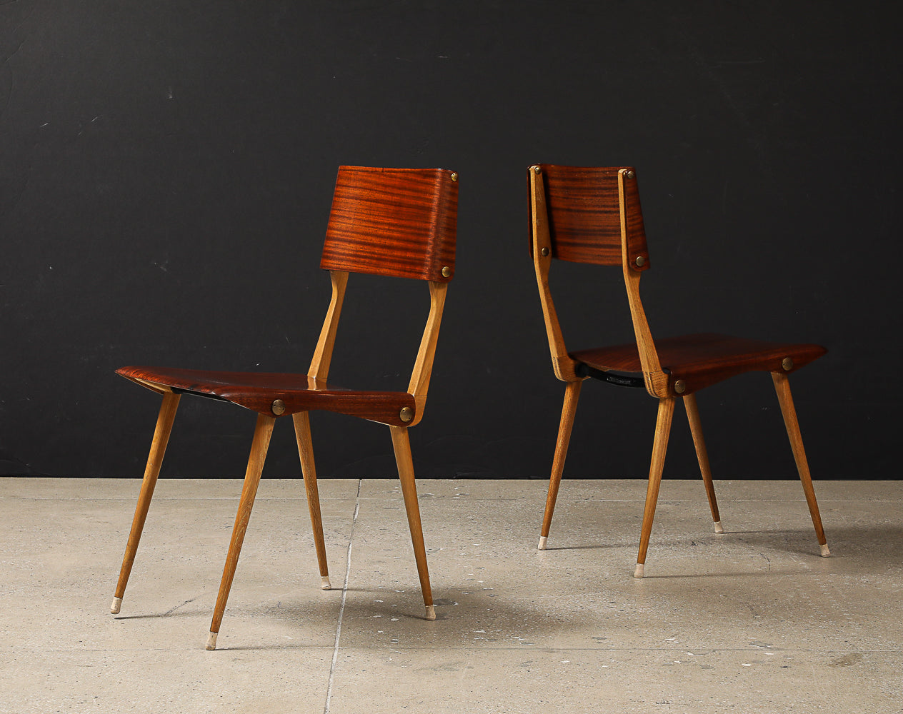 Rare 638 Side Chairs by Carlo De Carli
