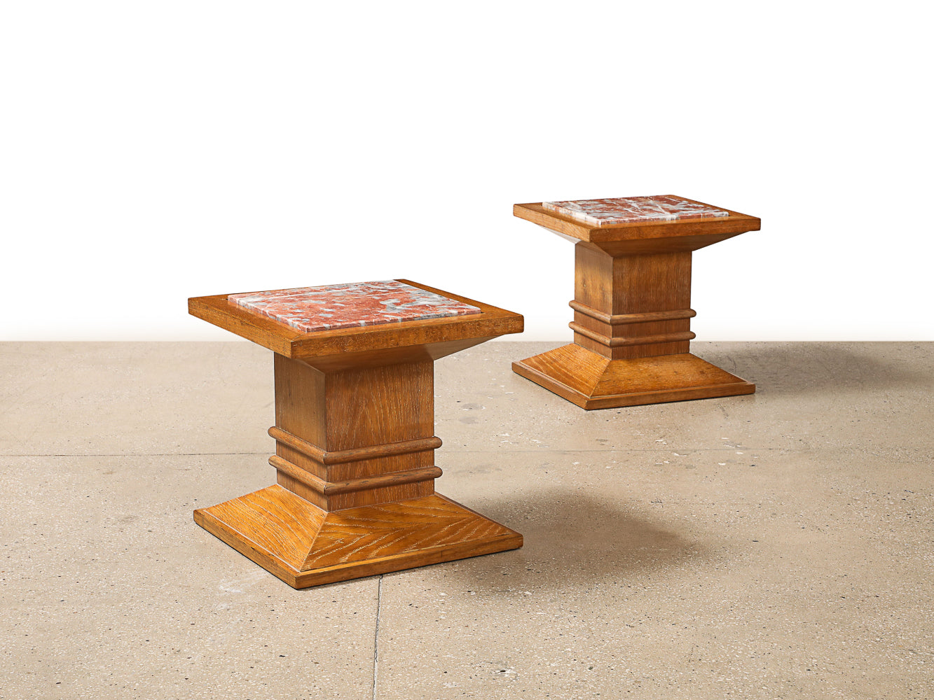 Pair of Column Side Tables