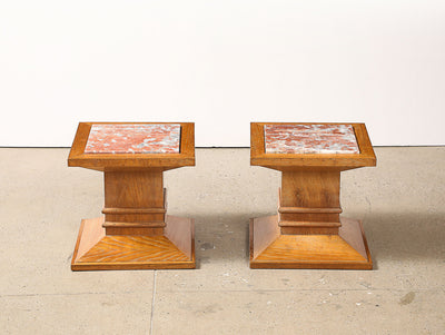 Pair of Column Side Tables