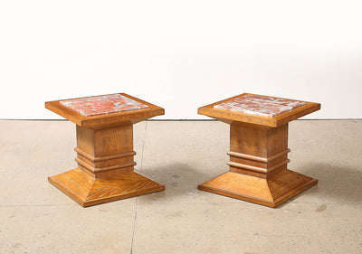 Pair of Column Side Tables