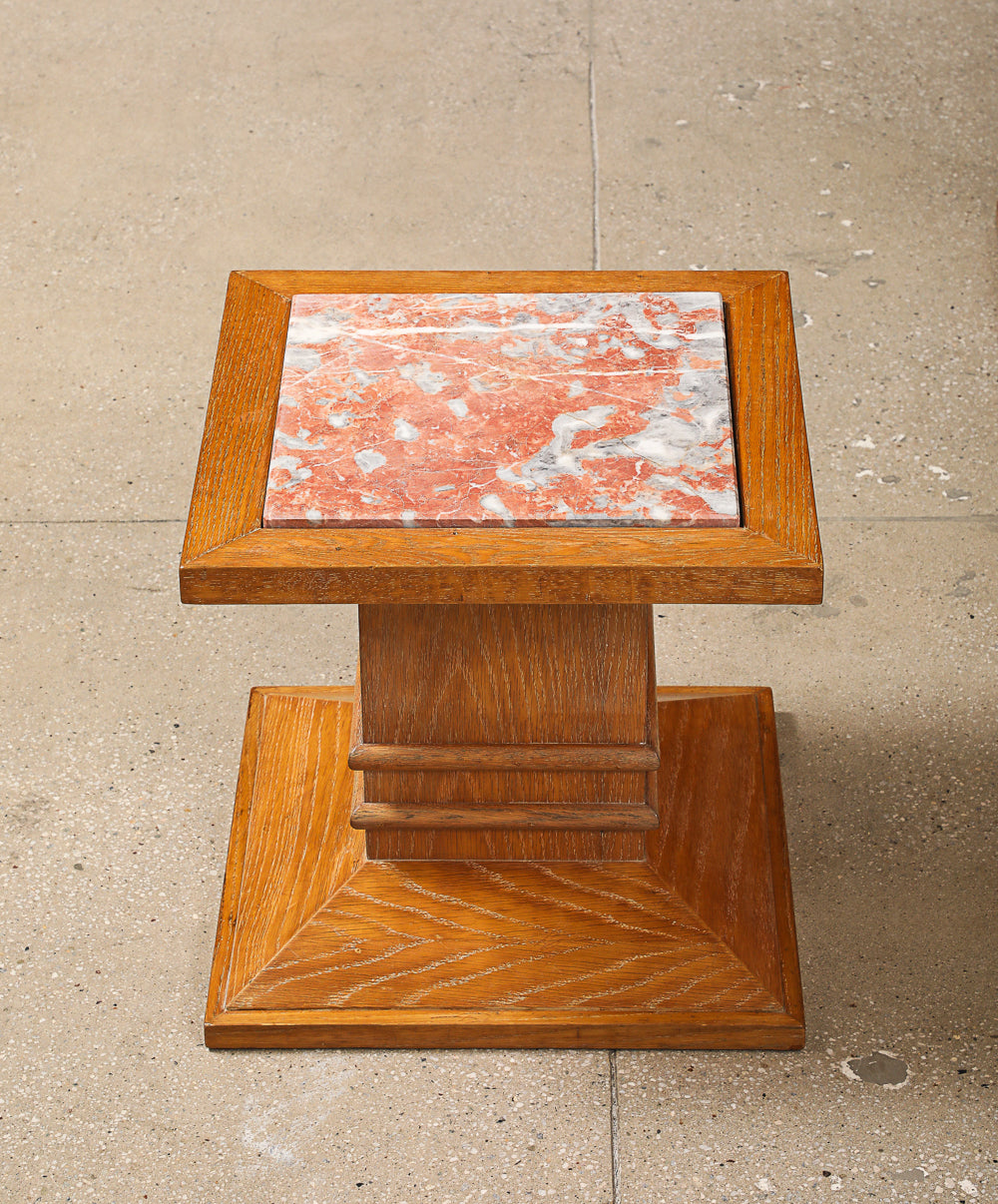 Pair of Column Side Tables