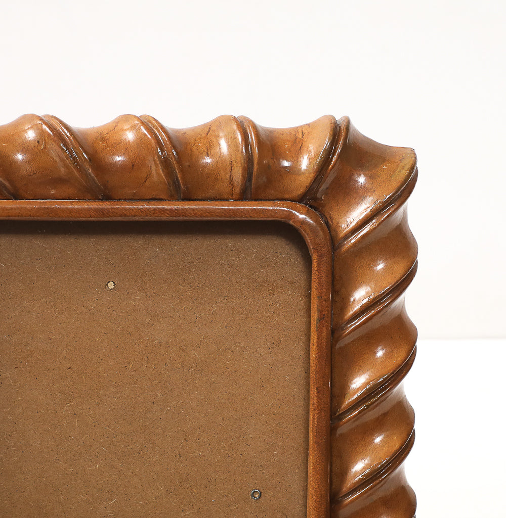 Molded Leather Picture Frame