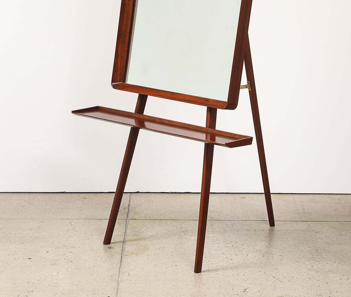 Rare Easel Dressing Mirror by Max Ingrand for Fontana Arte