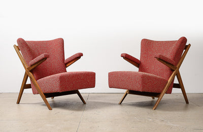 Model No. 432 Lounge Chairs by Franco Albini