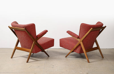 Model No. 432 Lounge Chairs by Franco Albini