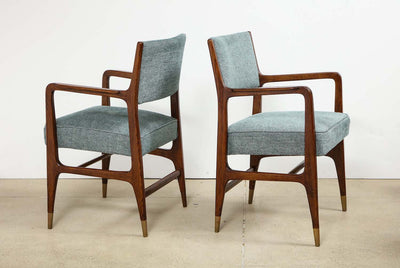 Rare Pair of Arm Chairs by Gio Ponti