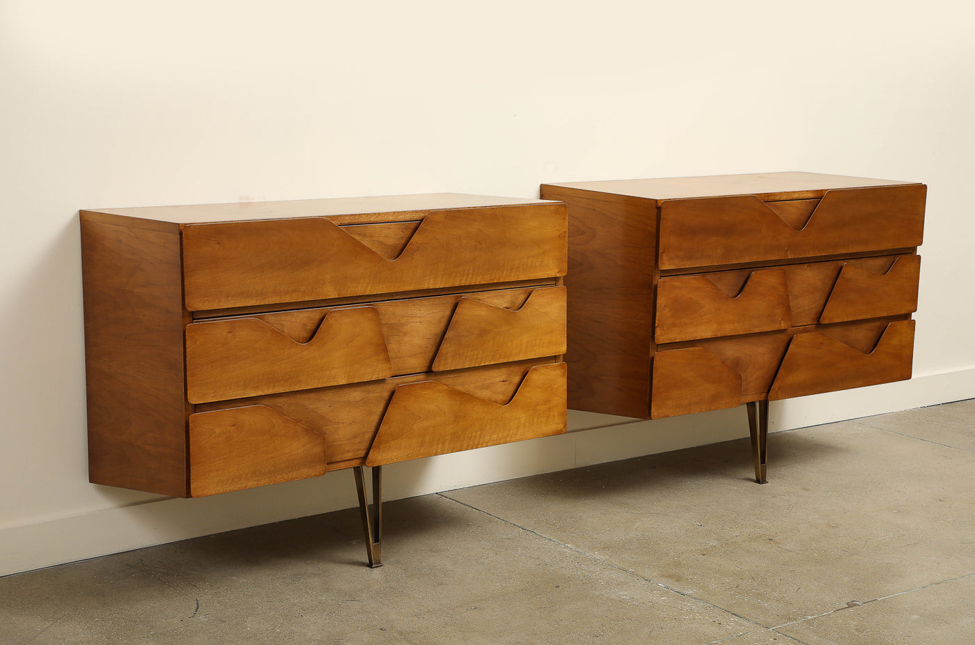 Pair of Wall Mounted Chest of Drawers by Gio Ponti