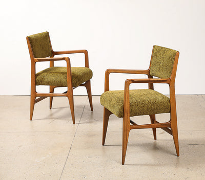 Rare Pair of Armchairs by Gio Ponti