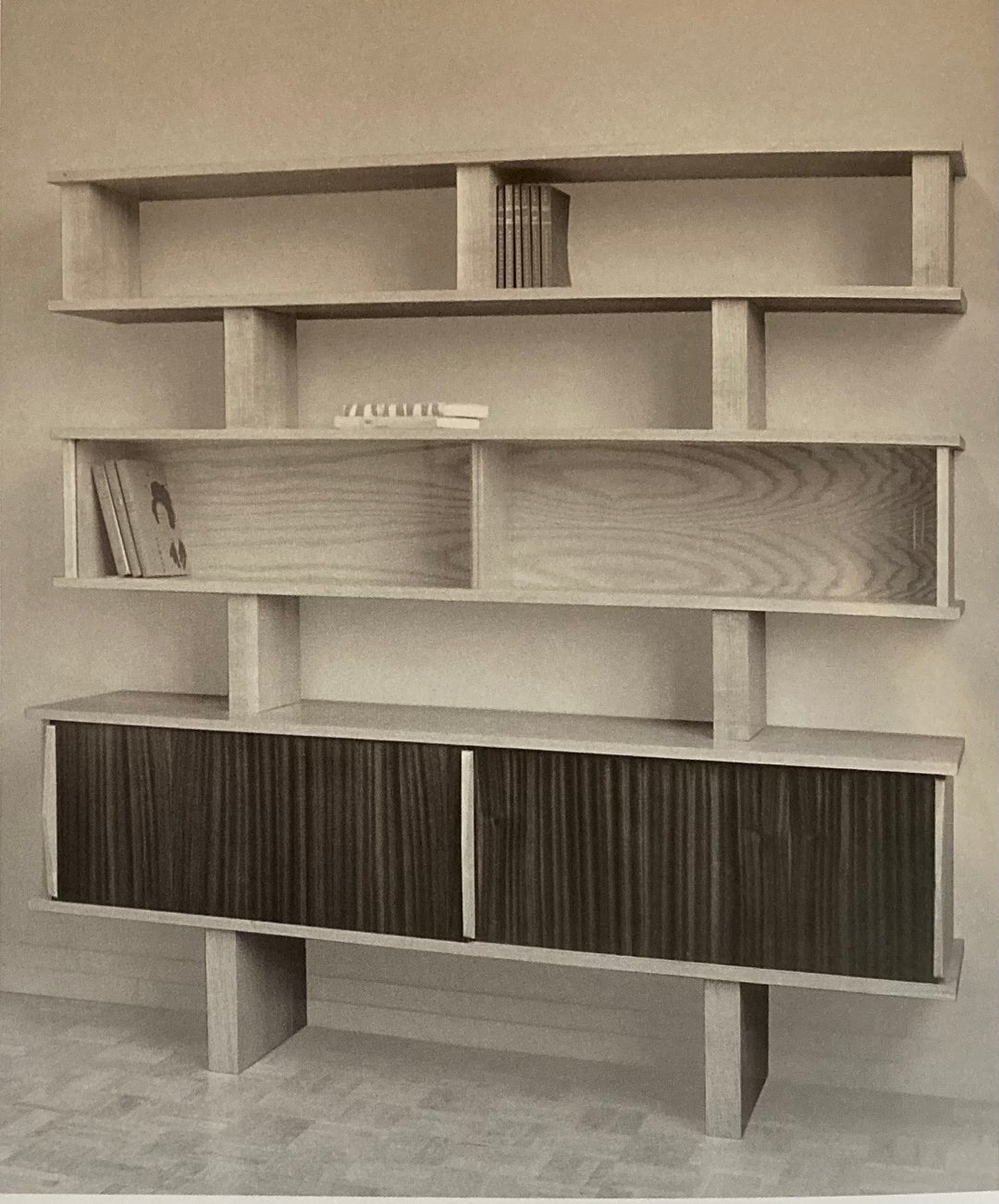 Rare Bookcase by Charlotte Perriand & Pierre Jeanneret – Donzella LTD.