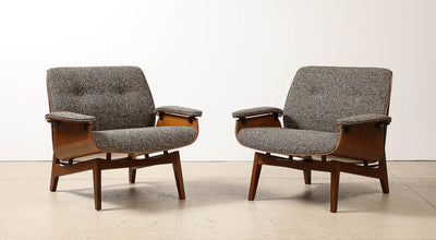 Pair of Lounge Chairs by Ico Parisi for MIM