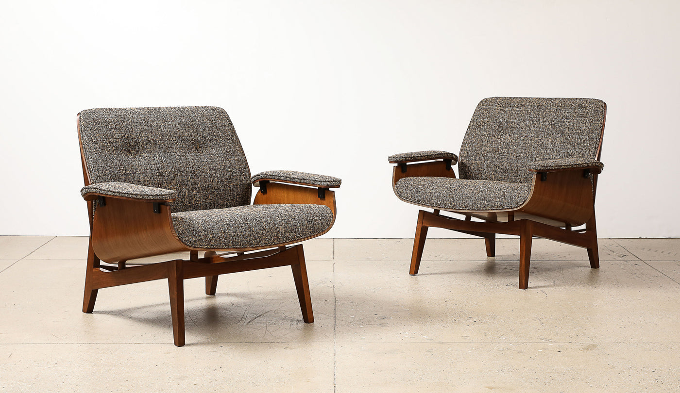 Pair of Lounge Chairs by Ico Parisi for MIM