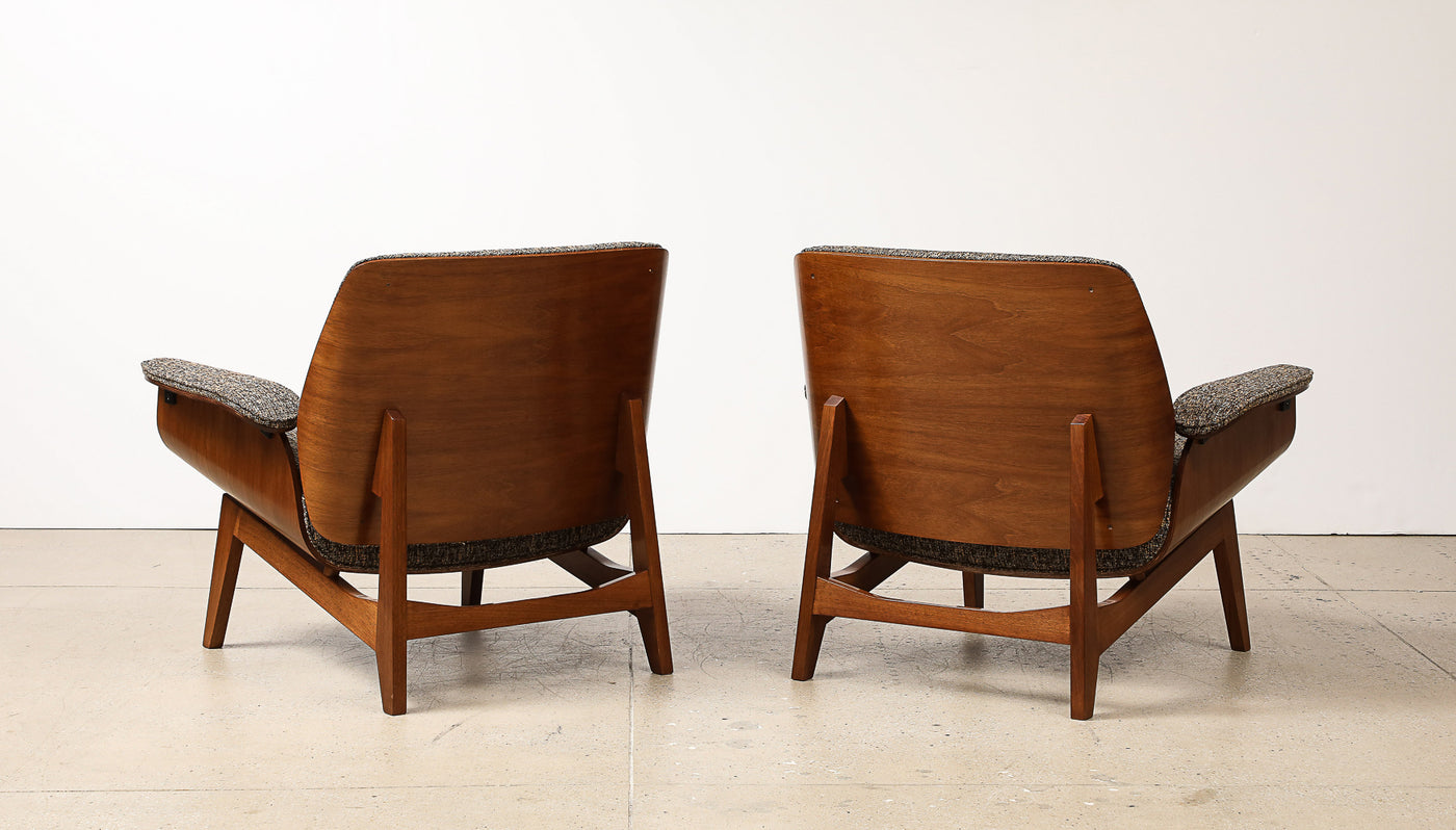 Pair of Lounge Chairs by Ico Parisi for MIM