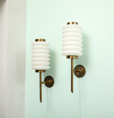 Pair of Rare Wall Lights by Angelo Lelii for Arredoluce