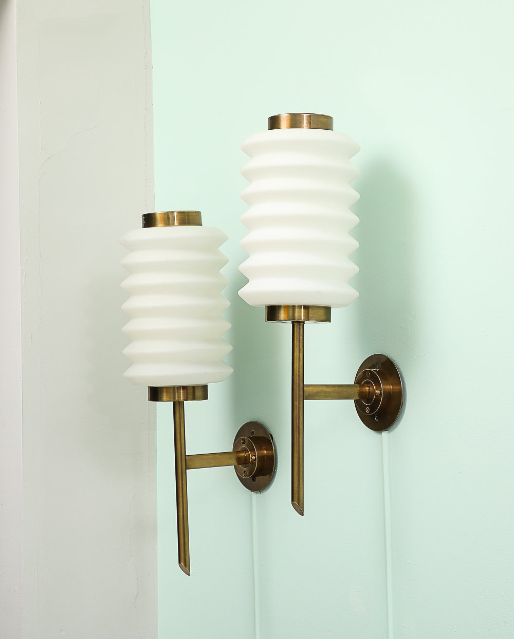 Pair of Rare Wall Lights by Angelo Lelii for Arredoluce