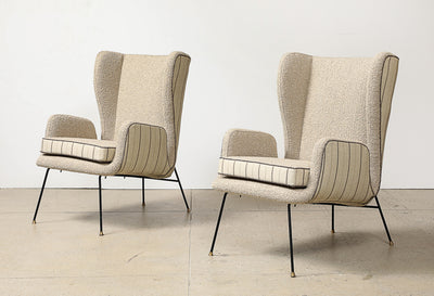 Pair of Sculptural Lounge Chairs by Carlo Hauner