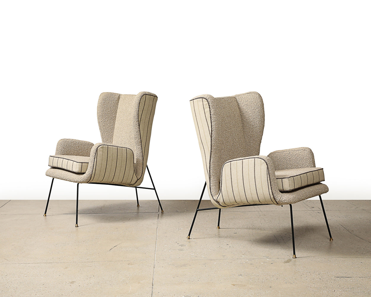 Pair of Sculptural Lounge Chairs by Carlo Hauner