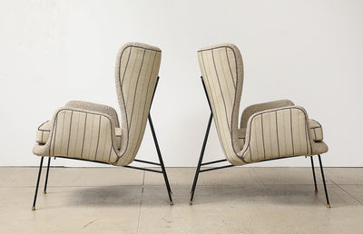 Pair of Sculptural Lounge Chairs by Carlo Hauner