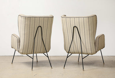 Pair of Sculptural Lounge Chairs by Carlo Hauner