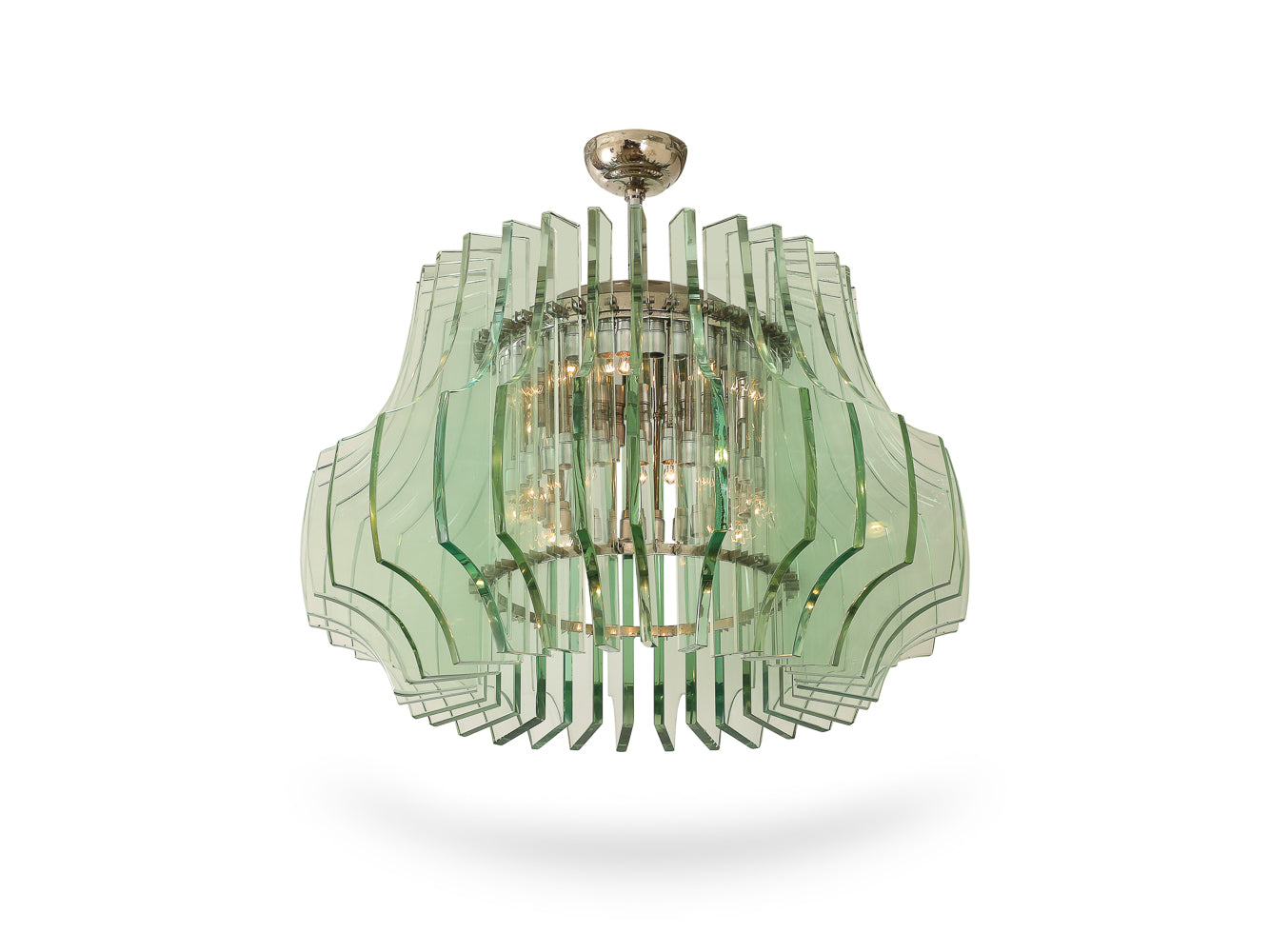 No. 2411 Chandelier by Max Ingrand for Fontana Arte