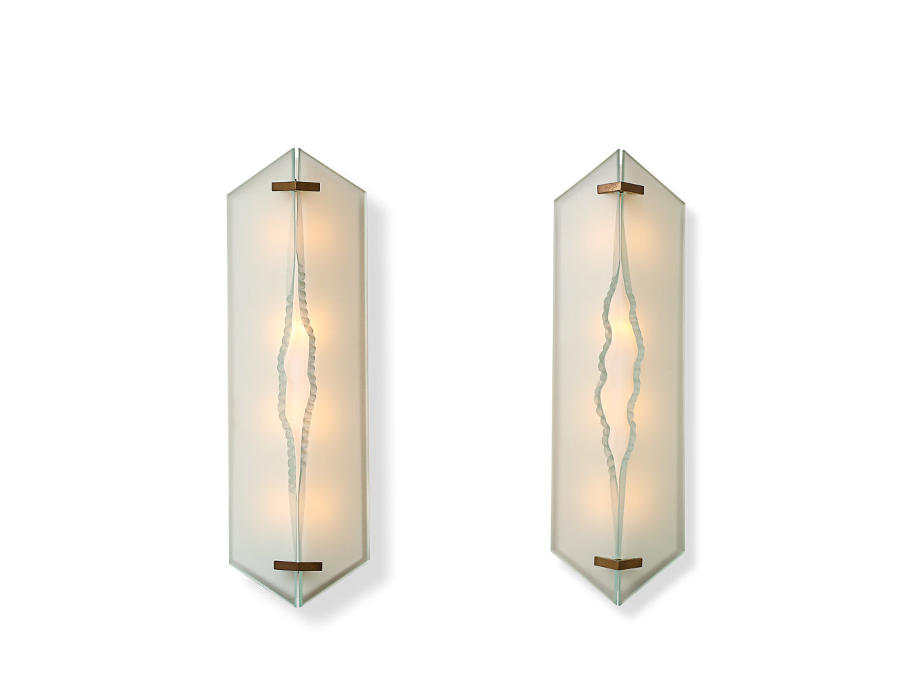 Model No. 2442 Wall Lights by Max Ingrand for Fontana Arte