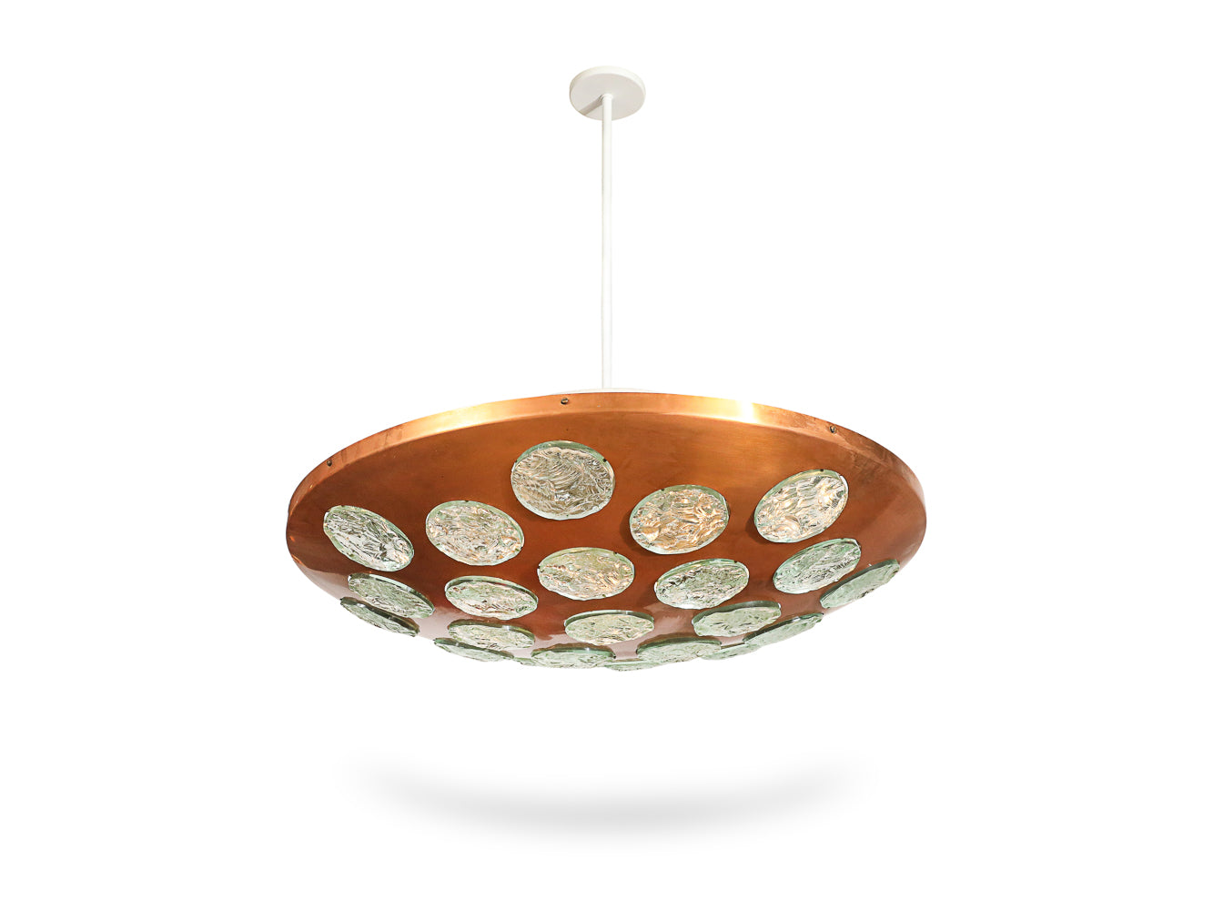 Large-Scale Saucer Pendant by Max Ingrand for Fontana Arte