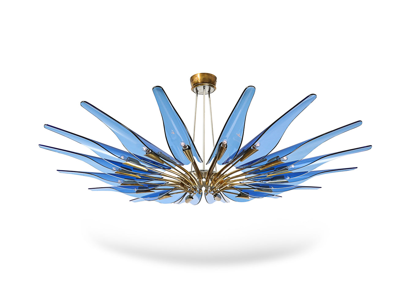 Rare "Dahlia" Chandelier by Max Ingrand for Fontana Arte
