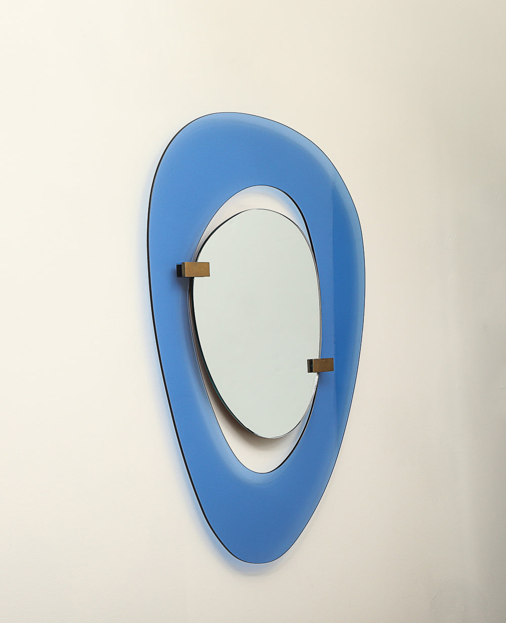 Rare Wall Mirror by Max Ingrand  for Fontana Arte