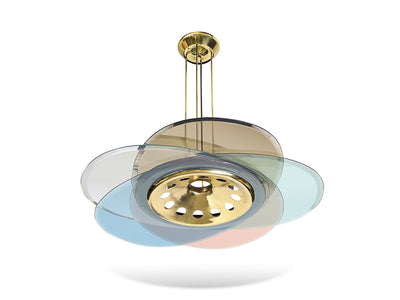 Rare 12-Light Chandelier by Max Ingrand for Fontana Arte