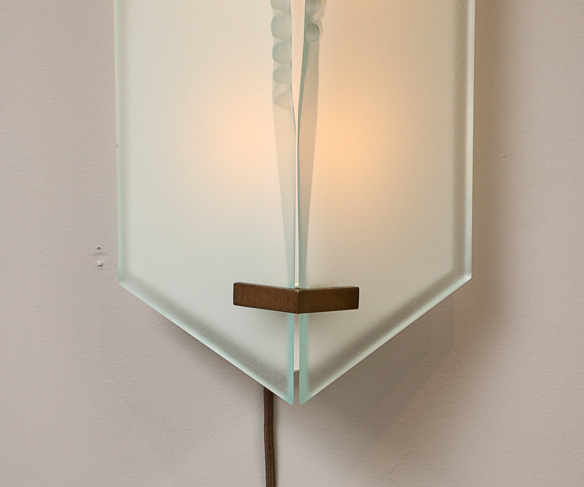 Model No. 2442 Wall Lights by Max Ingrand for Fontana Arte